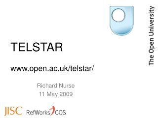 TELSTAR open.ac.uk/telstar/