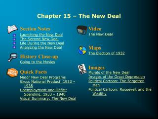 Chapter 15 – The New Deal