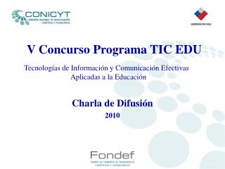 V Concurso Programa TIC EDU