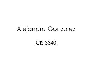 Alejandra Gonzalez