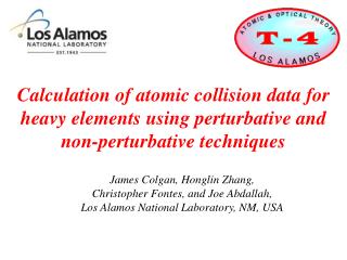 Calculation of atomic collision data for heavy elements using perturbative and non-perturbative techniques