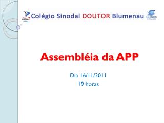 Assembléia da APP