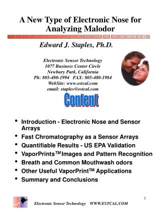 A New Type of Electronic Nose for Analyzing Malodor