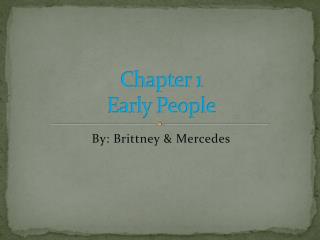 Chapter 1 Early People