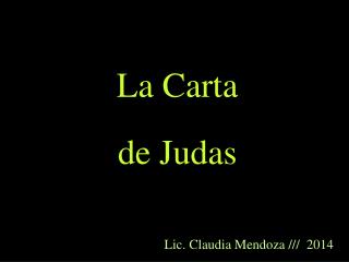 La Carta de Judas