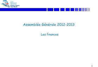 Assemblée Générale 2012-2013