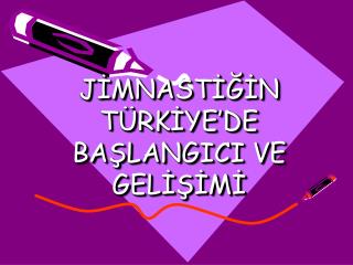 JİMNASTİĞİN TÜRKİYE’DE BAŞLANGICI VE GELİŞİMİ