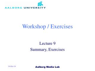 Workshop / Exercises