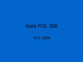 Itálie POL 288