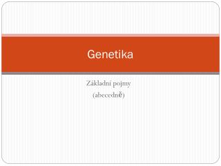 Genetika