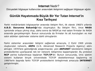 Internet Nedir?