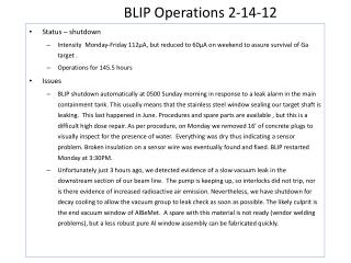 BLIP Operations 2-14-12