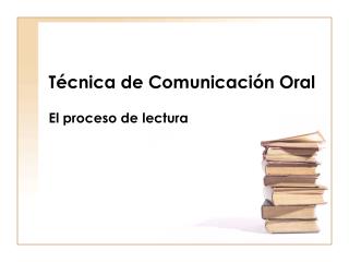 Técnica de Comunicación Oral