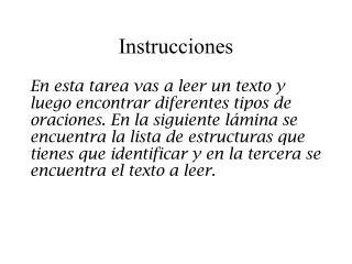 Instrucciones