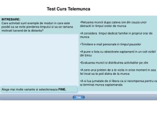 Test Curs Telemunca
