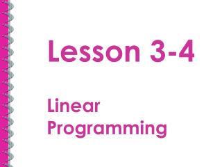 Lesson 3-4