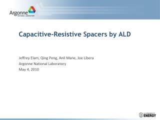 Capacitive-Resistive Spacers by ALD