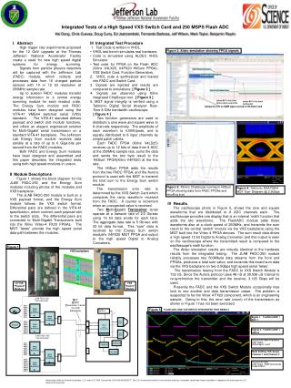 Integrated Tests of a High Speed VXS Switch Card and 250 MSPS Flash ADC