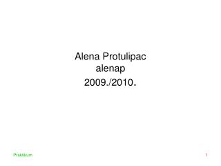 Alena Protulipac alenap 2009./2010 .