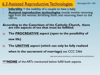 6.3 Assisted Reproductive Technologies