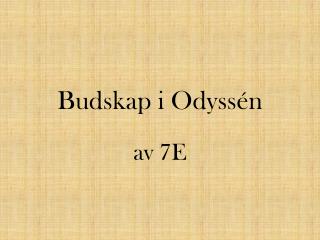 Budskap i Odyssén