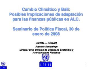 CEPAL – DDSAH Joseluis Samaniego