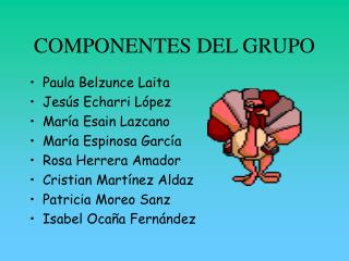 COMPONENTES DEL GRUPO