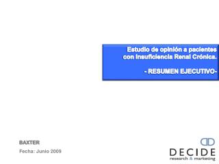 BAXTER Fecha: Junio 2009