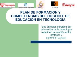 PLAN DE FORMACION Y COMPETENCIAS DEL DOCENTE DE EDUCACIÓN EN TECNOLOGÍA