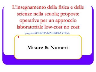 Misure &amp; Numeri