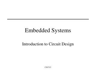 Embedded Systems