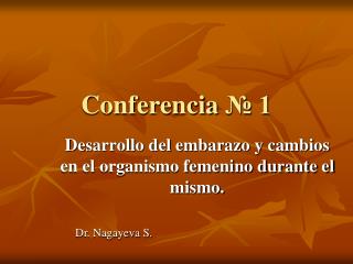 Conferencia № 1