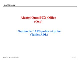 Alcatel OmniPCX Office (Oxo)
