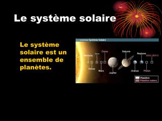 Le système solaire