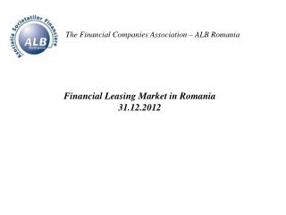 The Financial Companies Association – ALB Romania