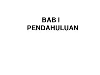 BAB I PENDAHULUAN