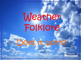 Weather Folklore