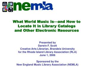 What World Music Is—and How to Locate It in Library Catalogs and Other Electronic Resources