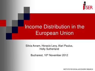 Income Distribution in the European Union