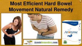 Most Efficient Hard Bowel Movement Natural Remedy