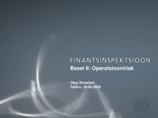 Basel II: Operatsioonirisk