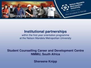 Institutional partnerships within the first-year orientation programme