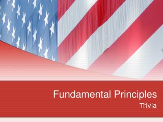 Fundamental Principles