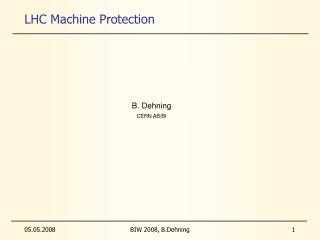 LHC Machine Protection