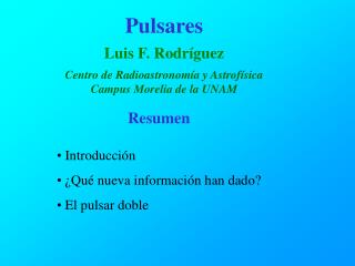 Pulsares