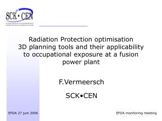 F.Vermeersch SCK•CEN