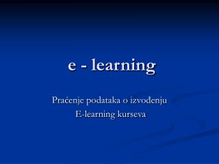 e - learning