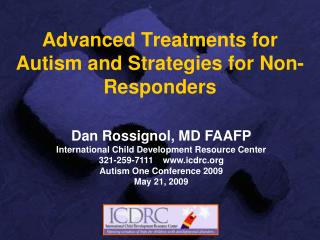 Advanced Treatments for Autism and Strategies for Non-Responders