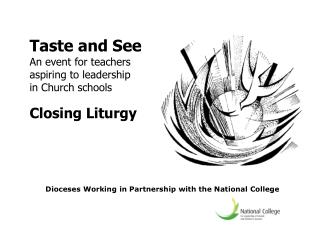 Dioceses Working in Partnership with the National College