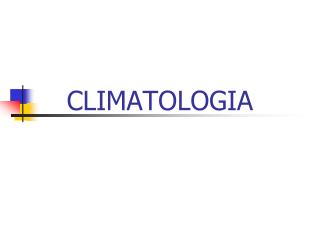 CLIMATOLOGIA